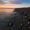 Sunset on Silecroft beach