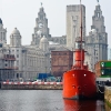 The old lighthouse boat at Albert Dock